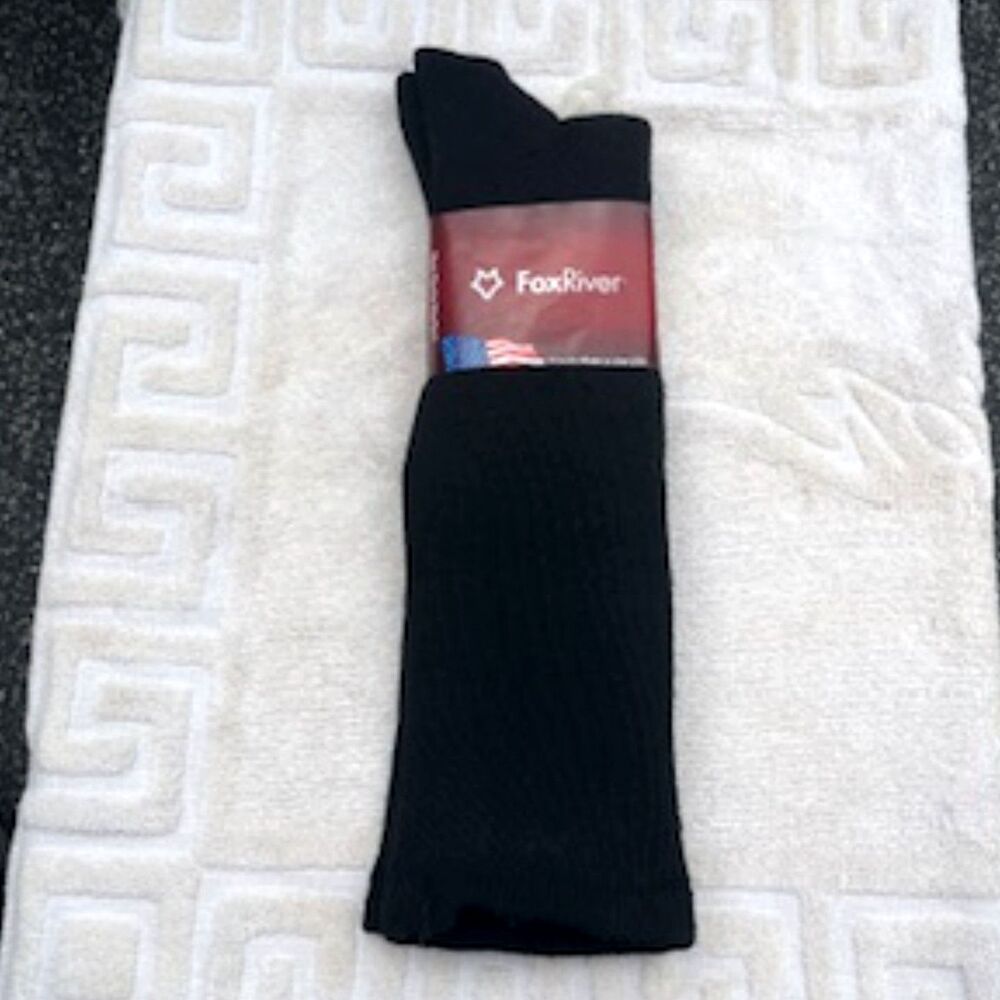 Size: Large Uni Sex Dress Socks Black . Fox River #6536 L . New in the Sleeve